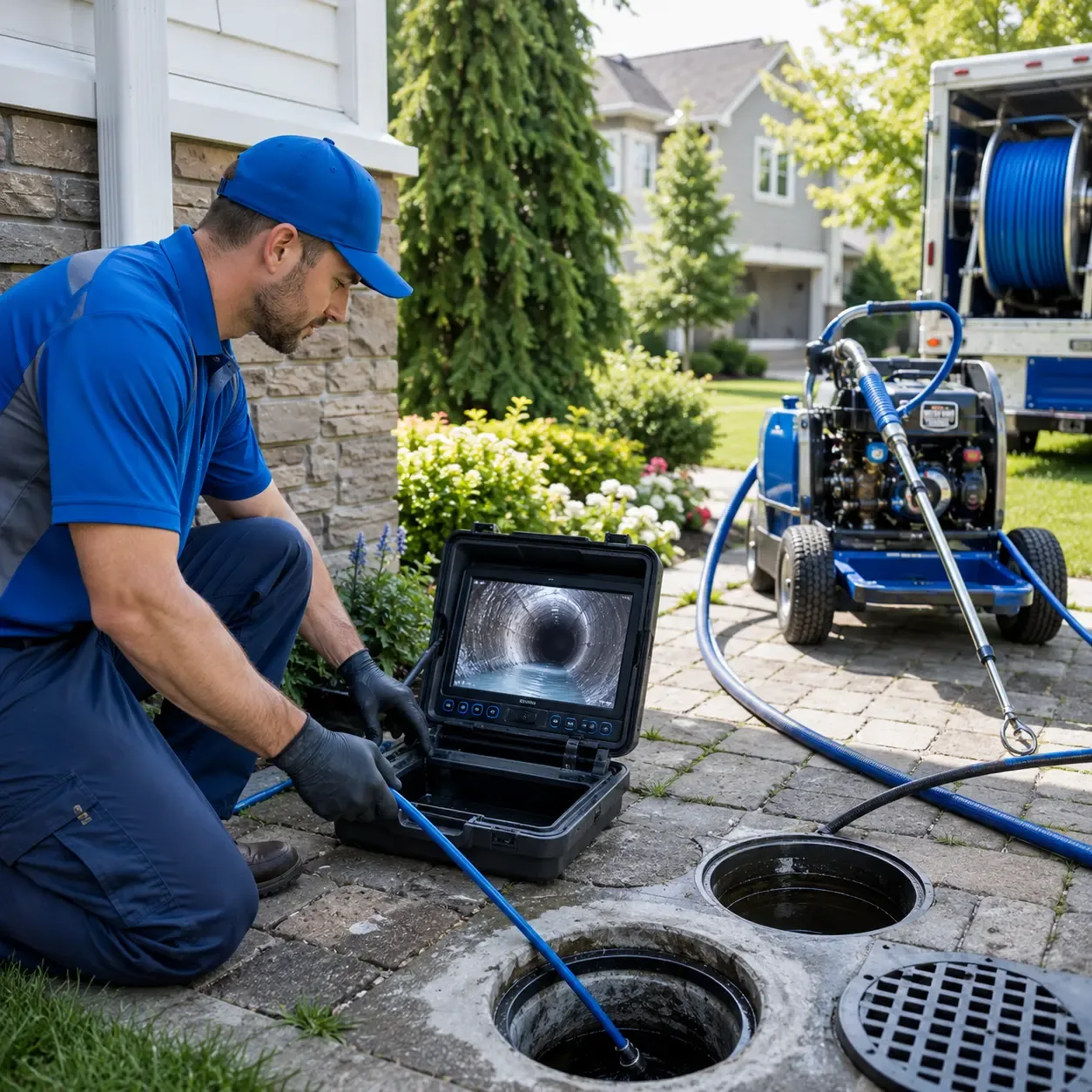 Outdoor drain cleaning professionals serving Ivoryton, CT