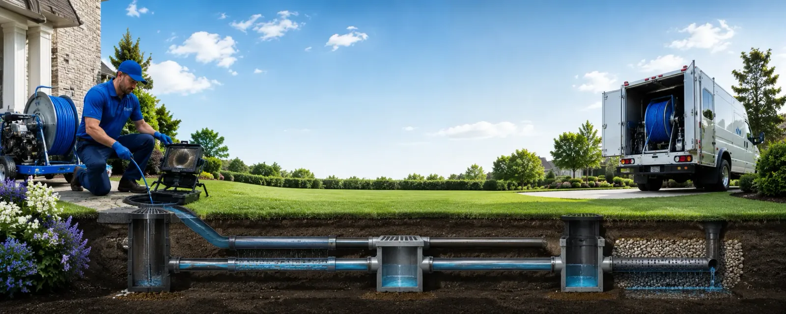 Outdoor drain cleaning information for Ivoryton, CT